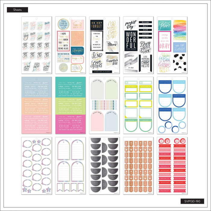 LAST STOCK! The Happy Planner Value Pack Stickers - Colour Story - Big