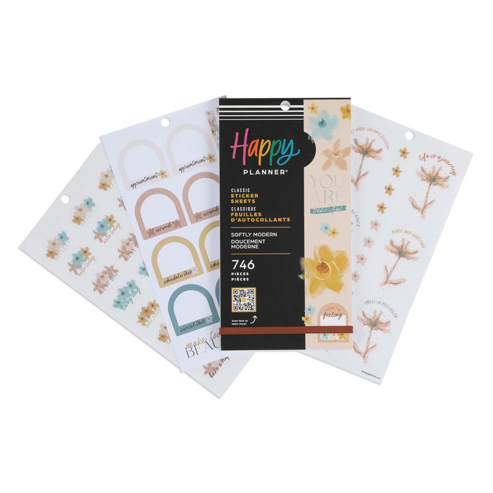 The Happy Planner CLASSIC Value Pack Stickers - Softly Modern - 30 Sheets