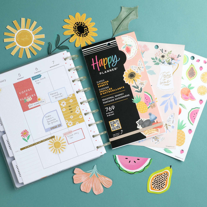 LAST STOCK! The Happy Planner CLASSIC Value Pack Stickers - Seasonal Whimsy - 30 Sheets
