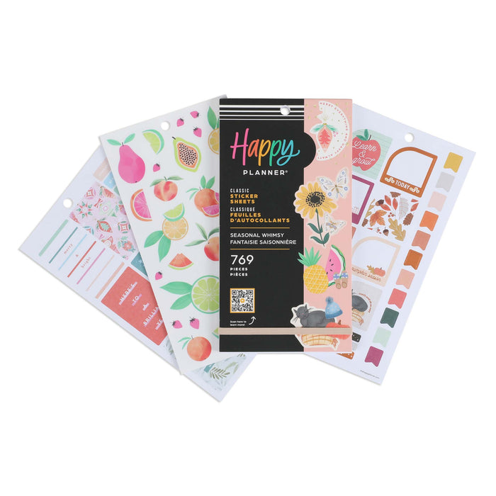 The Happy Planner CLASSIC Value Pack Stickers - Seasonal Whimsy - 30 Sheets