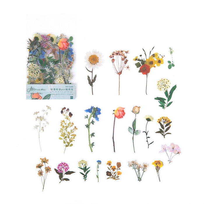 Transparent Pressed Botanical Stickers