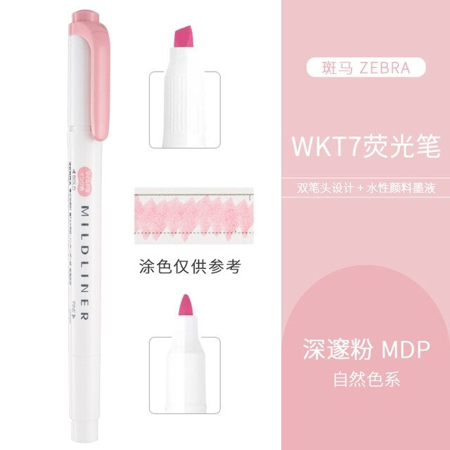 Zebra Mildliner DoubleSided Highlighters NEW 2022 Colours