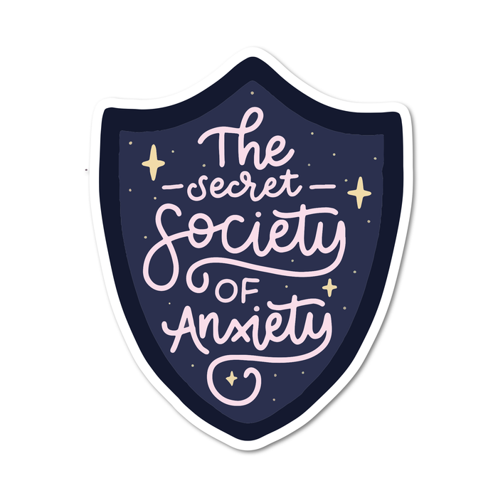 Secret Society Of Anxiety Vinyl Sticker