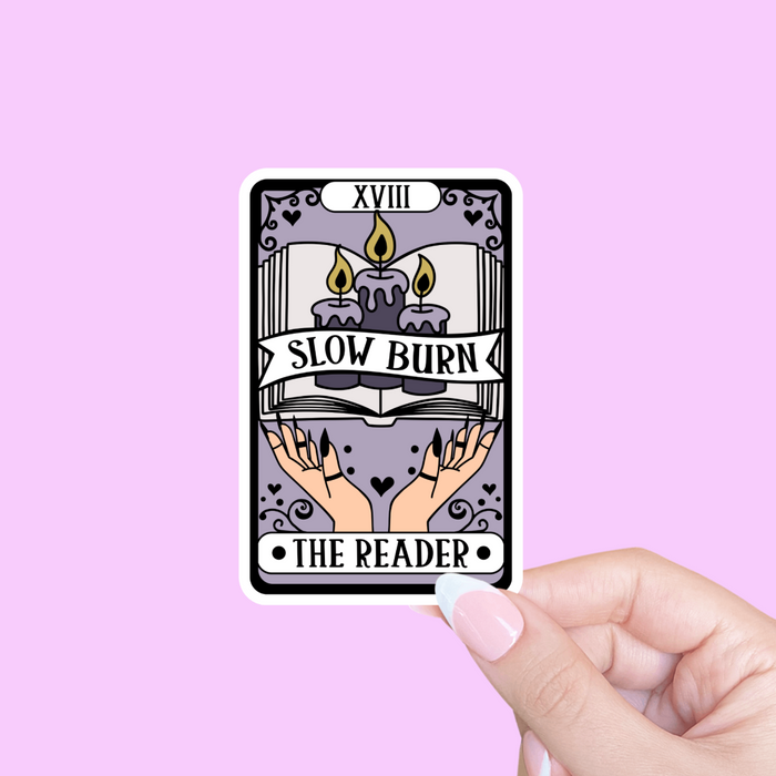 Tarot Card 'Slow Burn' Vinyl Sticker
