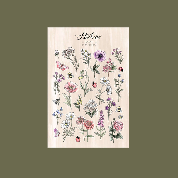 Sticker Sheet - Wildflowers Lovers