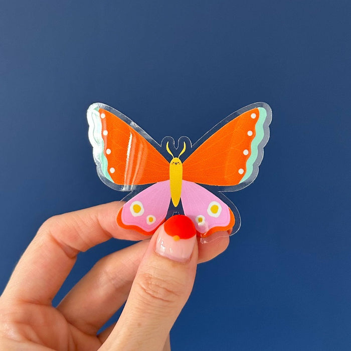 Butterfly Clear Vinyl Sticker
