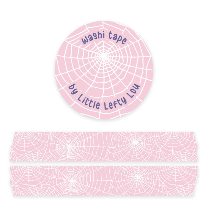 Little Lefty Lou Spiderweb Pink Washi Tape