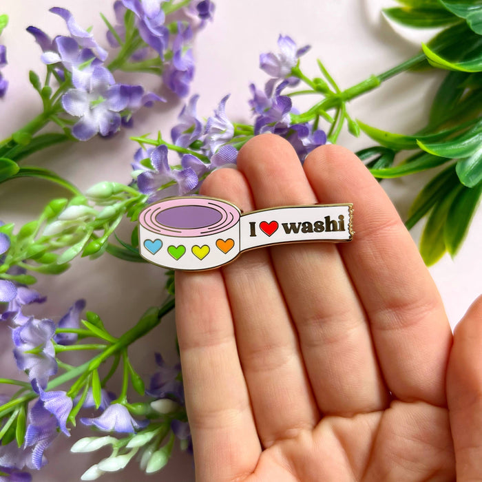I Love Washi Enamel Pin