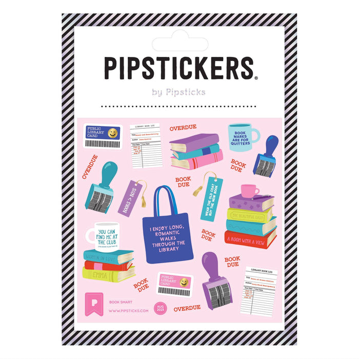 Book Smart Stickers by Pipsticks