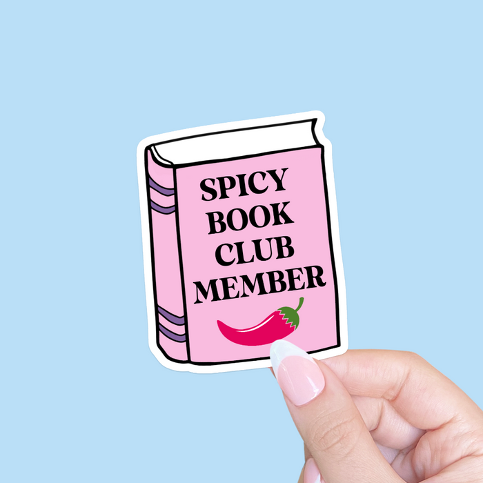 Spicy Book Club Member Vinyl Sticker