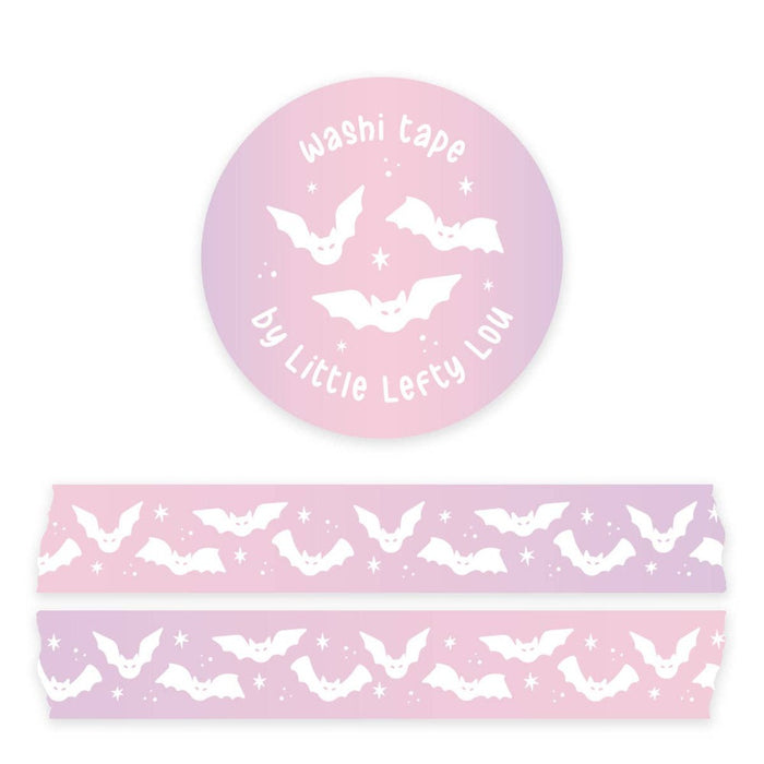 Little Lefty Lou White Bats Washi Tape